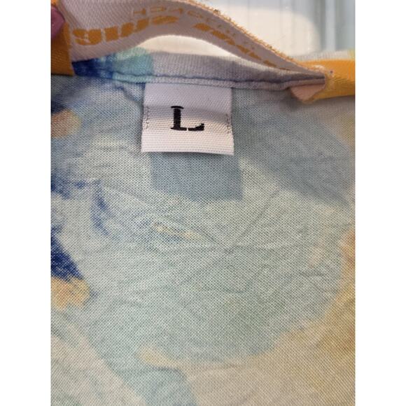 Jams World Tank Top Moss Moonlight Bliss Curved Hi-Lo Hem Women's W655 | L EUC - Picture 5 of 10